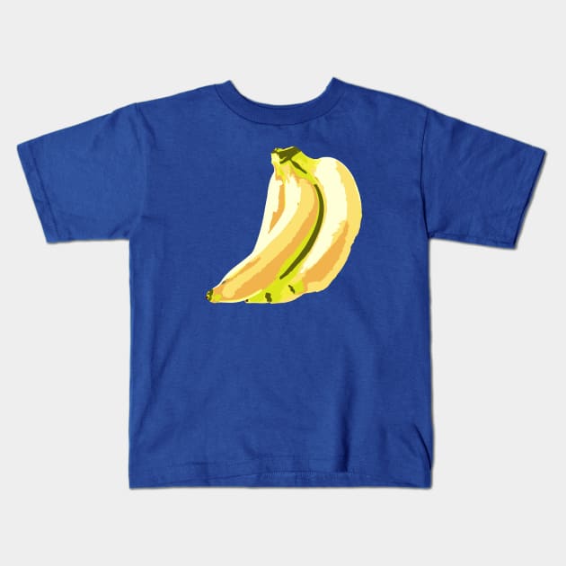 Minimalist Abstract Nature Art #53 Bananas Kids T-Shirt by Insightly Designs